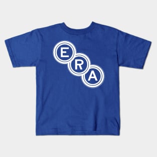 ERA (English Racing Automobiles) emblem (1933-1954) - white print Kids T-Shirt